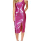 Womens Sequined Mid Calf Cocktail And Party Dress