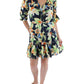 Womens Floral Knee Midi Dress