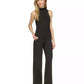 Women's Astor Studded Sleeveless Mock-Neck Jumpsuit