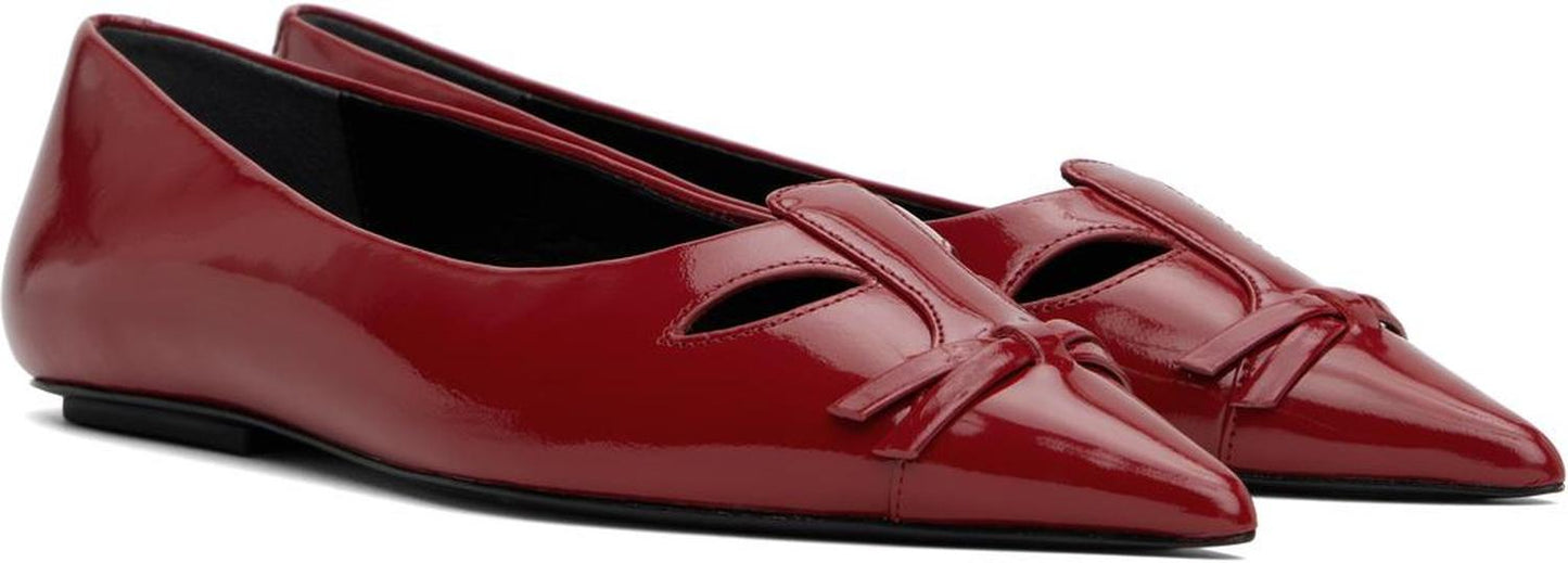 Red 'The Kat' Ballerina Flats