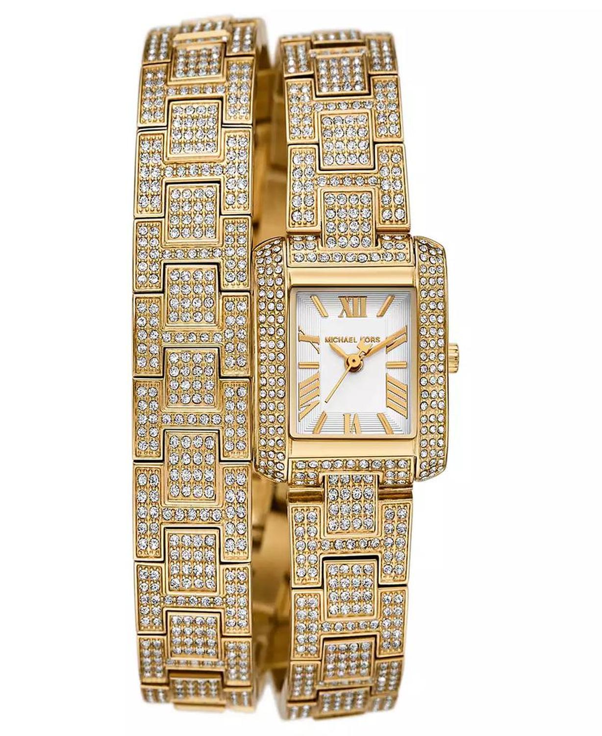 Women's Emery Three-Hand Gold-Tone Stainless Steel Watch 22mm