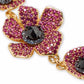 Gold-Tone Color Cubic Zirconia Poppy Flex Bracelet