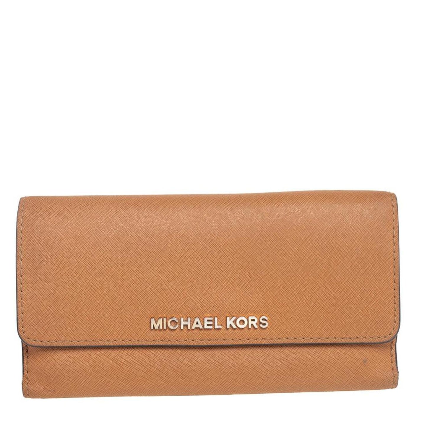 Michael Kors Tan Leather Continental Wallet..