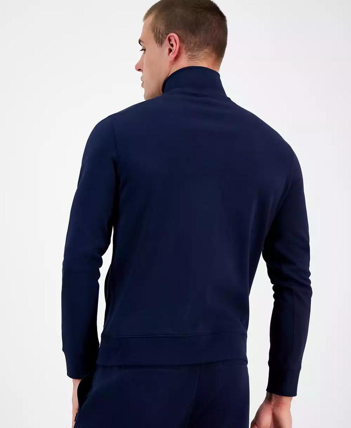 Men's Textured-Logo Quarter-Zip Sweatshirt