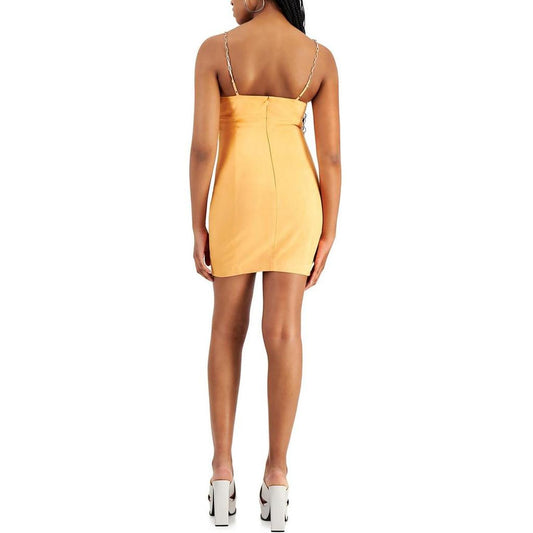 Breanna Womens Faux Suede Mini Dress