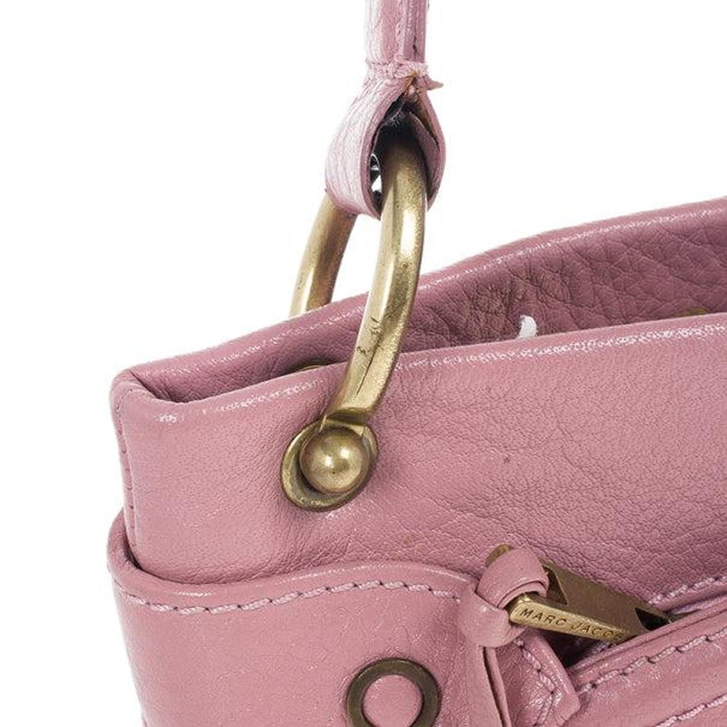 Marc Jacobs Pink Leather Lola Bag With Umbrella