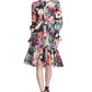 Marchesa Notte Danica Printed Dress