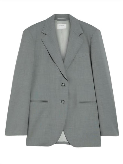 Baffo Oversized Blazer In Light Grey