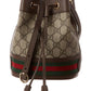 Gucci Ophidia Mini GG Supreme Canvas & Leather Bucket Bag