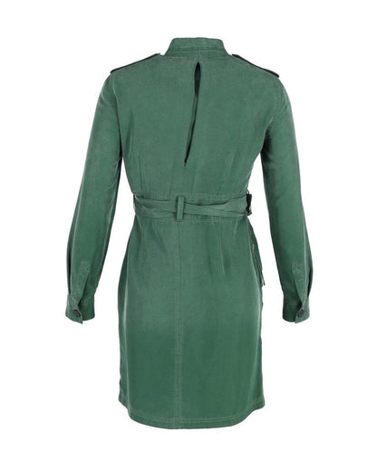 Marc Jacobs Belted Zipped Dress in Green Polyester