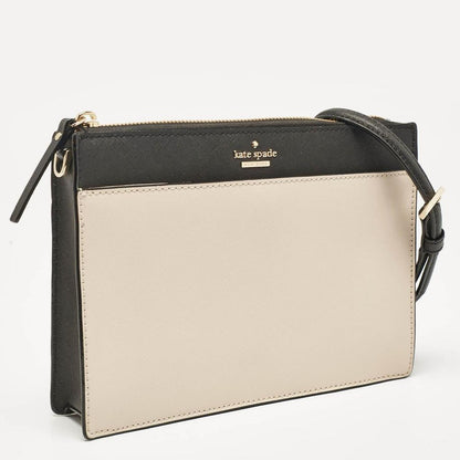 Beige/black Leather Cameron Street Clarise Crossbody Bag