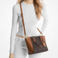 Taryn Small Signature Logo and Leather Convertible Crossbody Bag