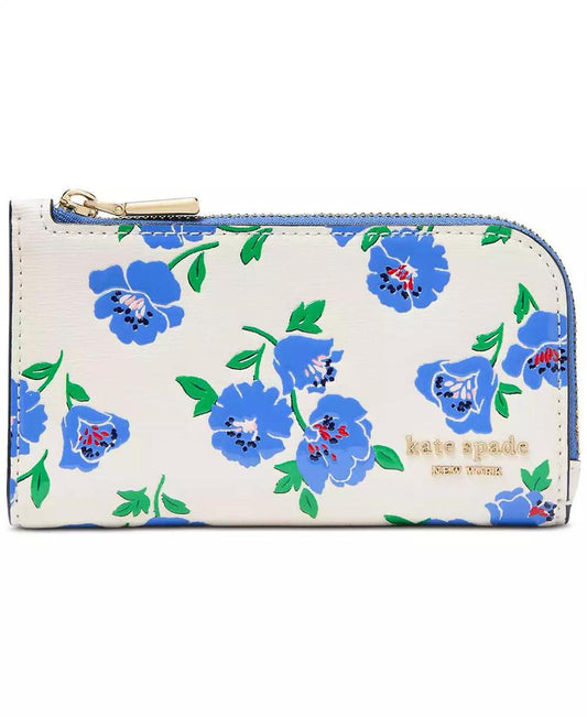 Devin Springtime Blooms Leather Small Bifold Wallet