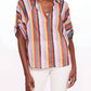 Teale Top In Fiesta Stripes