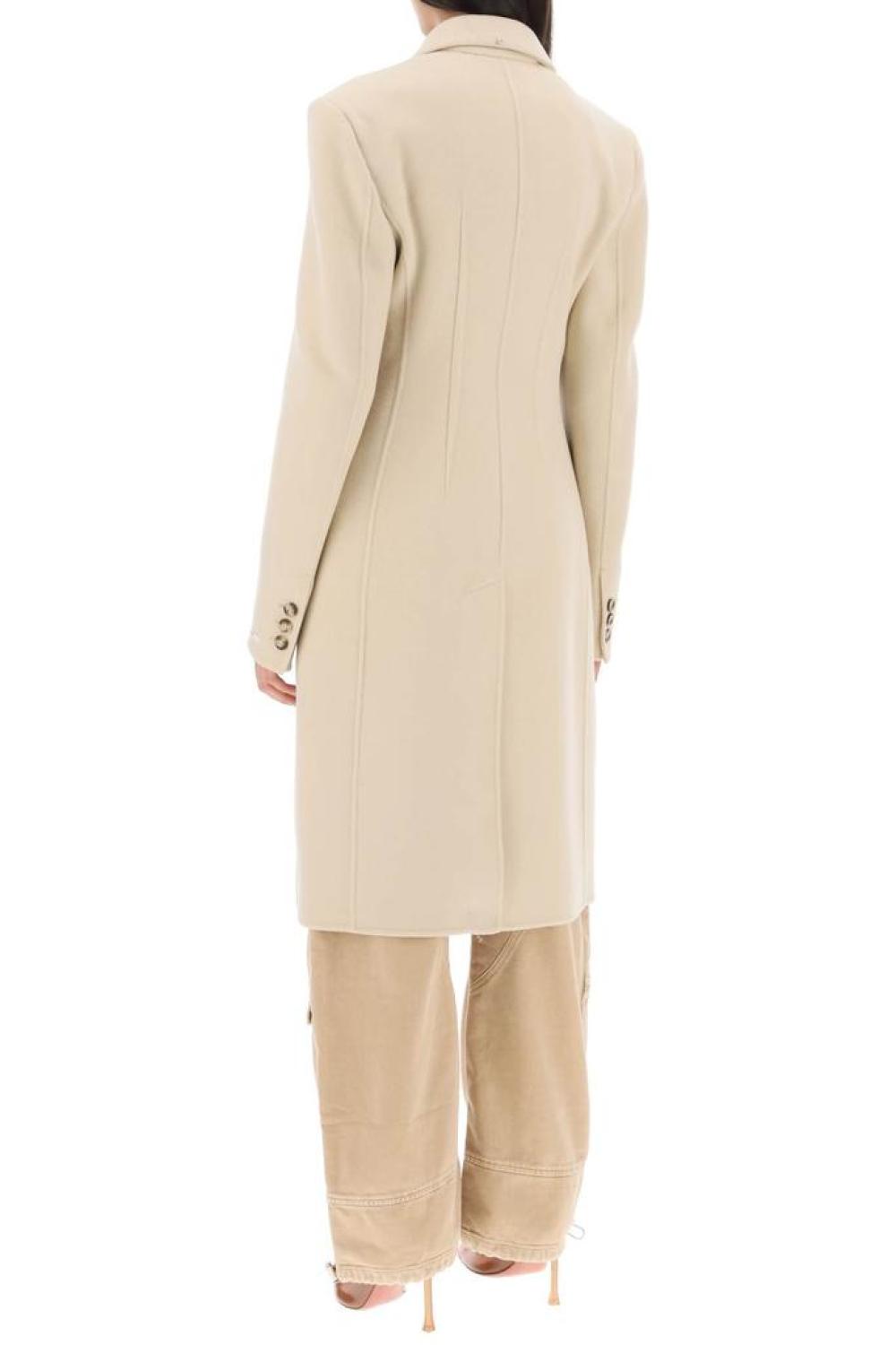 Sportmax 'morgana' Virgin Wool Double-Breasted Coat