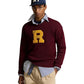 Big Fit Cotton Letterman Sweater