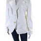 Max Mara Womens Two Button Collared Long Sleeved Blazer Jacket White