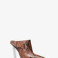 Halle Snake Embossed Leather Mule Pump