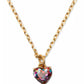 Gold-Tone Stone Heart Pendant Necklace, 16" + 3" extender