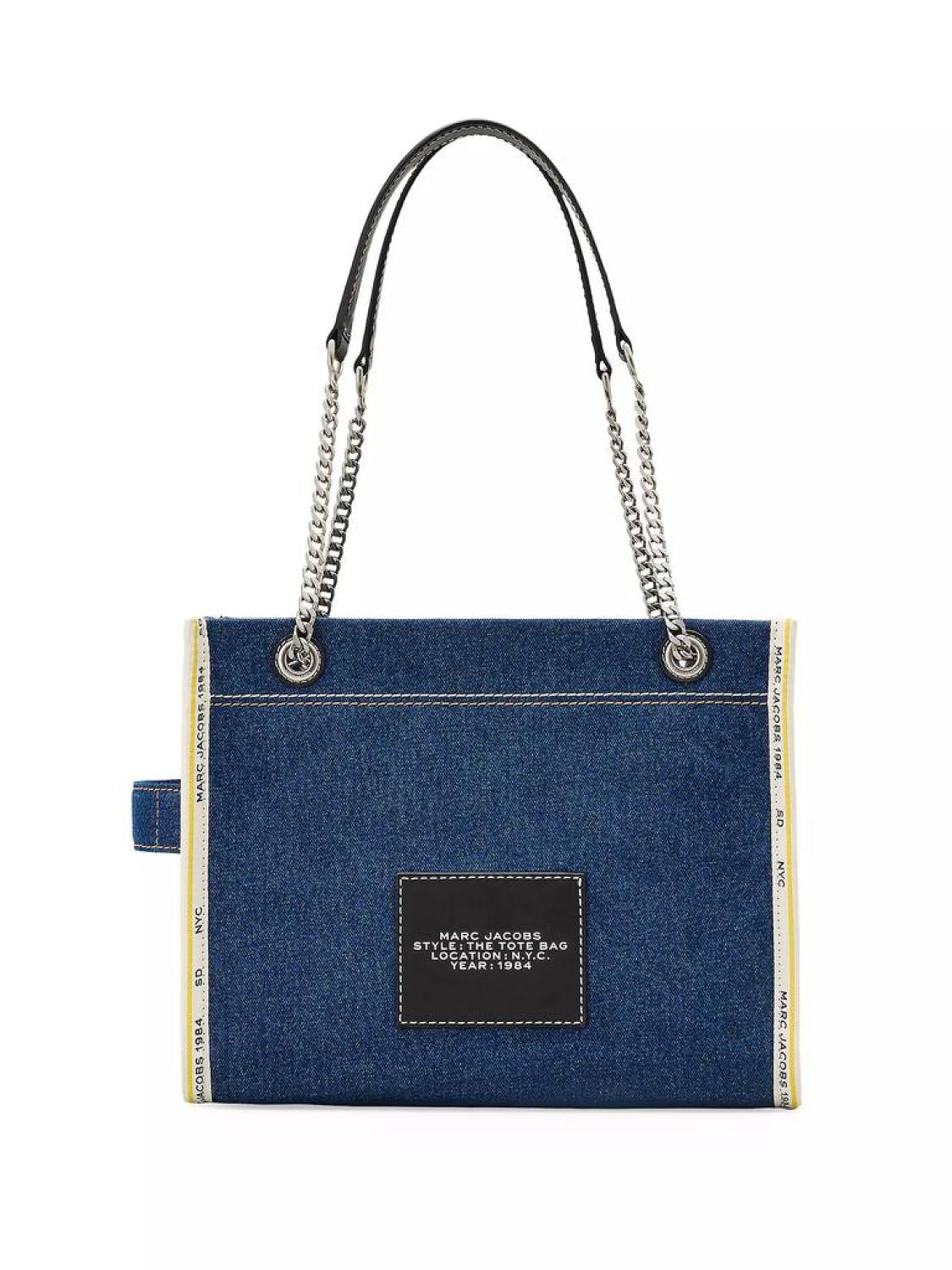 The Denim Chain Medium Tote Bag