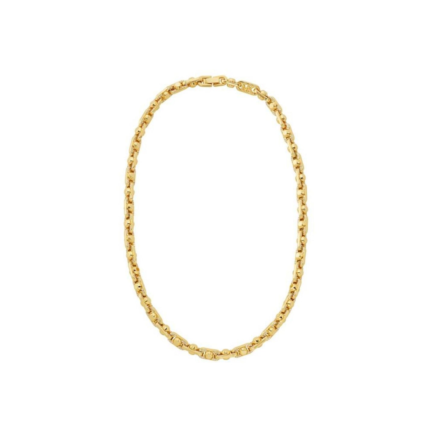 Brass Pavé Astor Link Chain Necklace