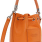 Orange 'The Leather Bucket' Bag