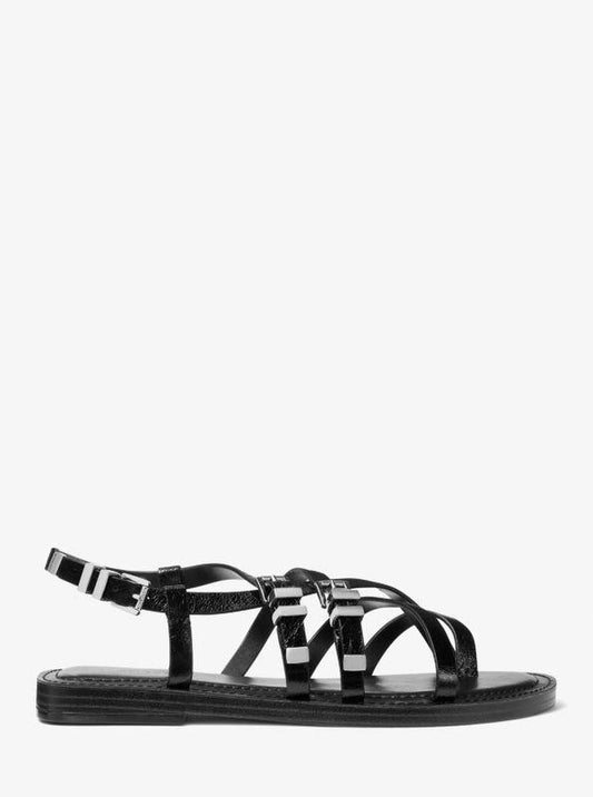 Darrington Crackled Leather Sandal