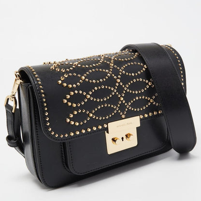 Michael Kors  Leather Sloan Studded Shoulder Bag