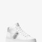 Chapman Embellished Leather and Canvas High-Top Sneaker