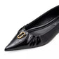 The Ali Leather Ballerina Flats