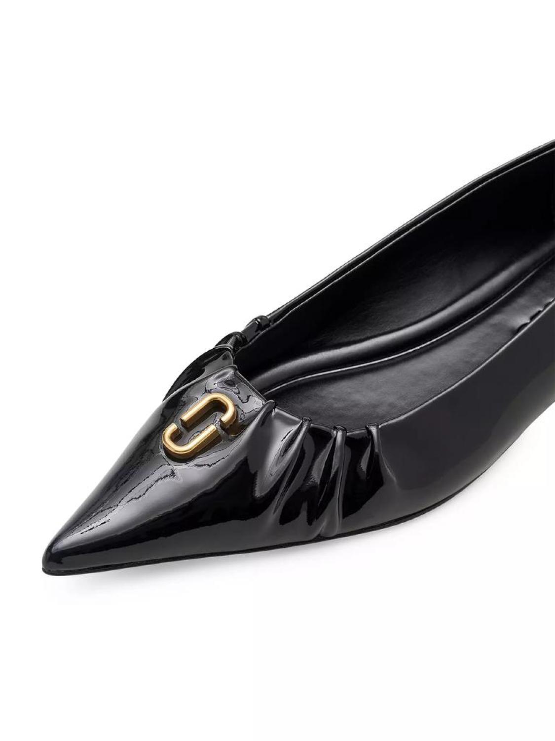 The Ali Leather Ballerina Flats