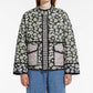 Weekend Arizia Quilted Print Jacket In Kaki Dahlia