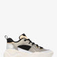 Atlas Color-Block Metallic Leather and Stretch Knit Trainer