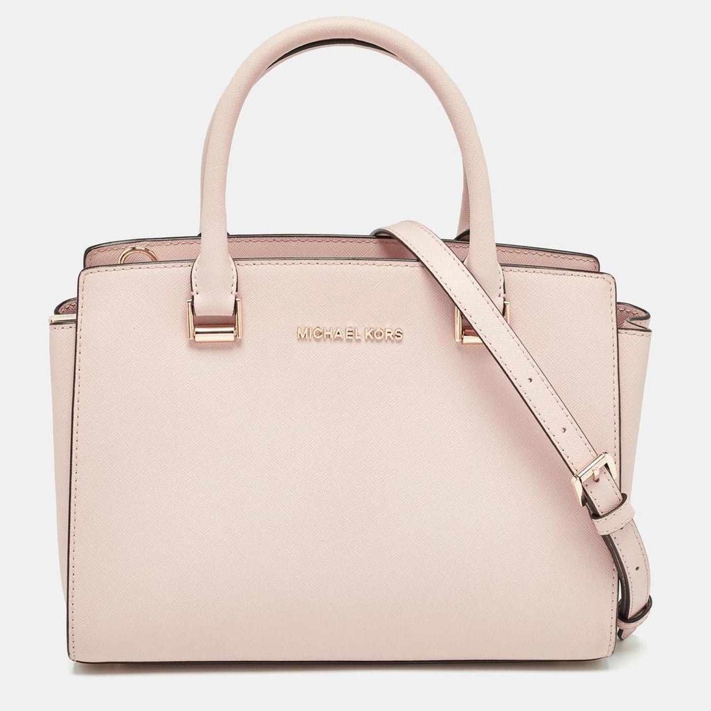 Michael Michael Kors Light Saffiano Leather Medium Selma Tote