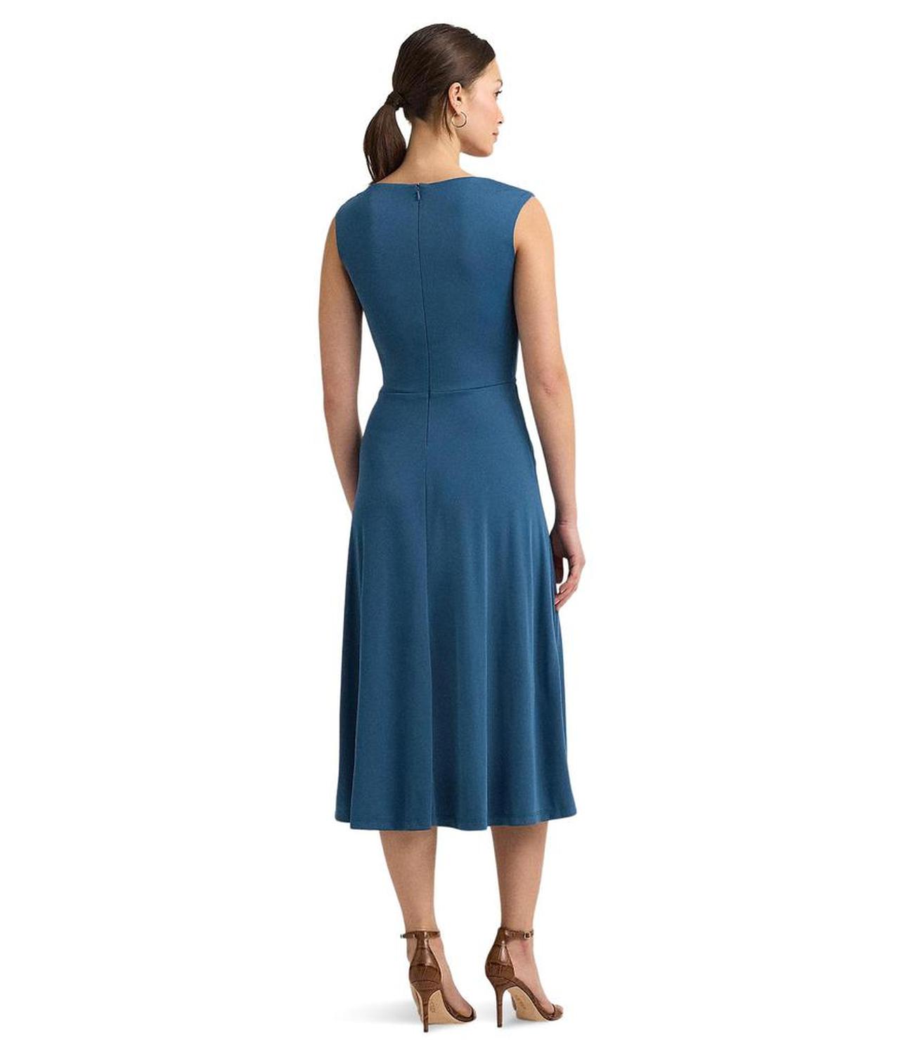 Twist-Front Jersey Dress