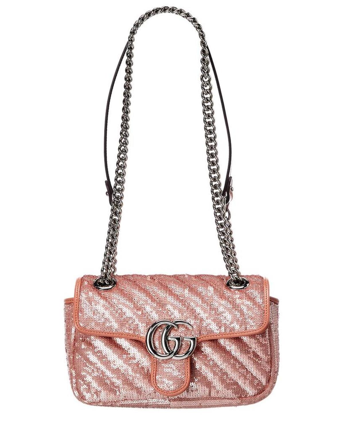 Gucci GG Marmont Mini Sequin Shoulder Bag