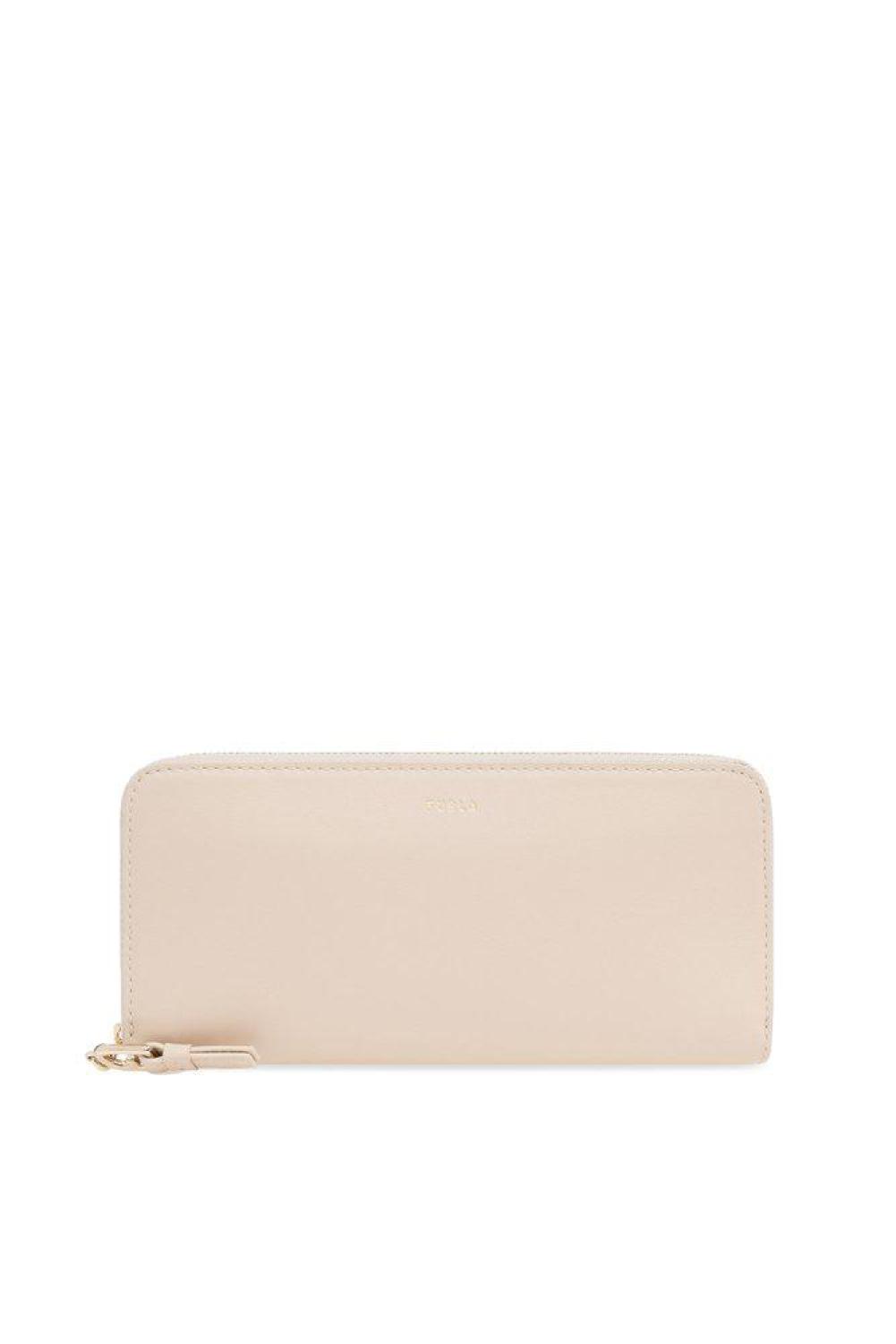 Furla Logo Printed Zip-Around Wallet