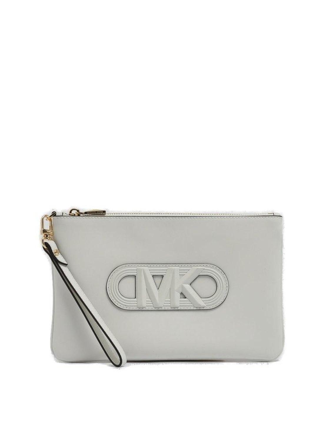 Michael Kors Logo Patch Zip-Up Wallet