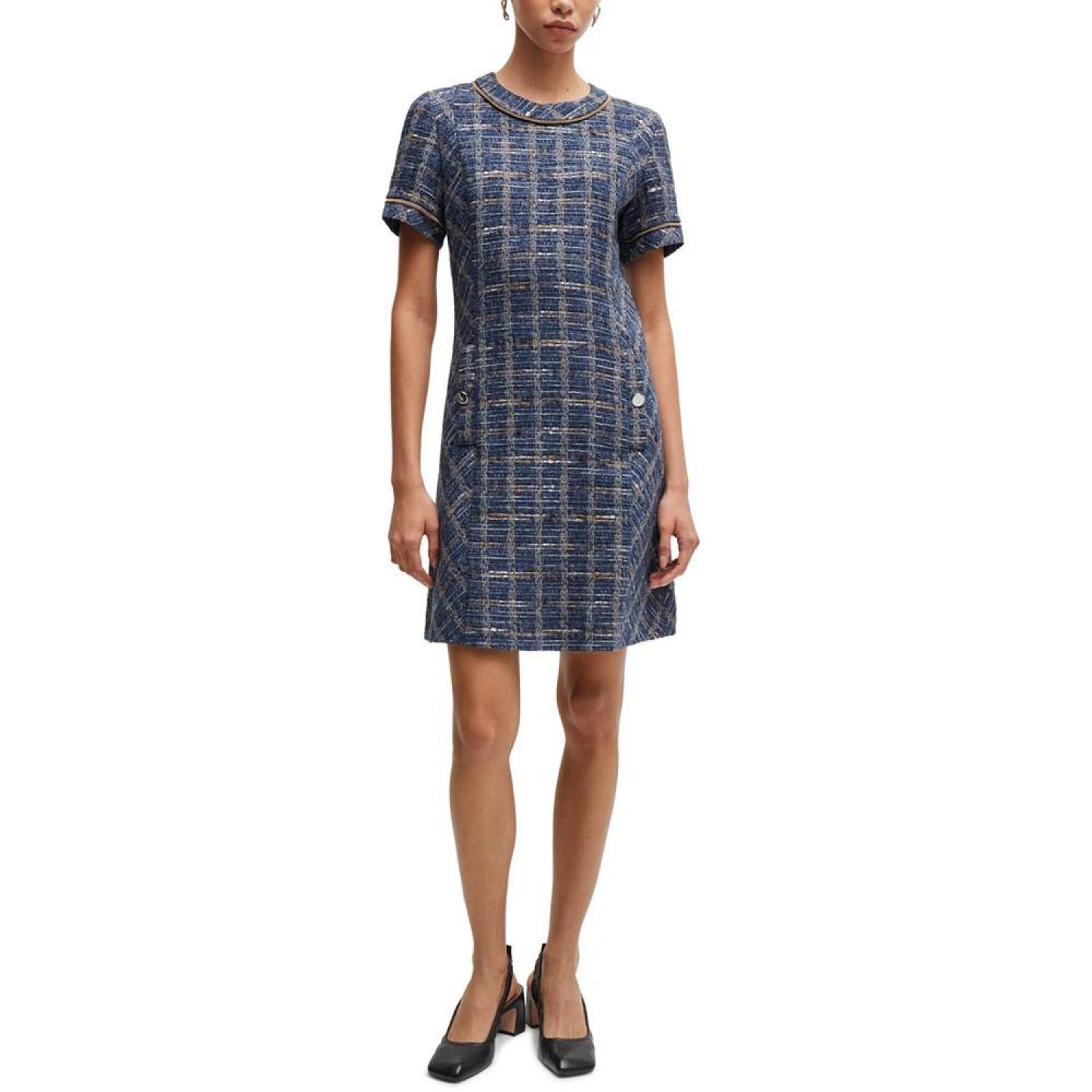 Women's Tweed Check Dress