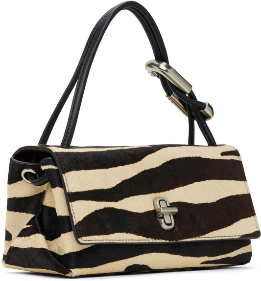 Black & Off-White 'The Zebra Haircalf Mini Dual' Bag