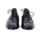 Prada Lace Up Brogues in Black Patent Leather