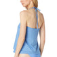 Women's Chain-Strap Halter Tankini Top