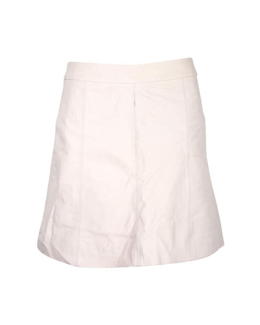 Marc by Marc Jacobs Mini Skirt in White Leather