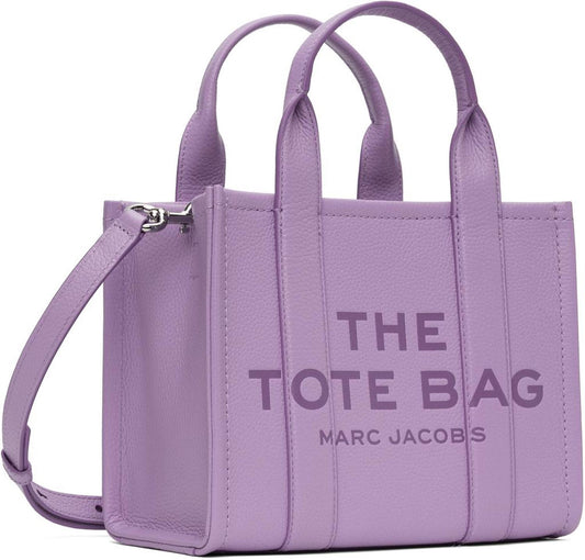 Purple 'The Leather Small' Tote