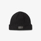 Ribbed Wool Beanie Hat