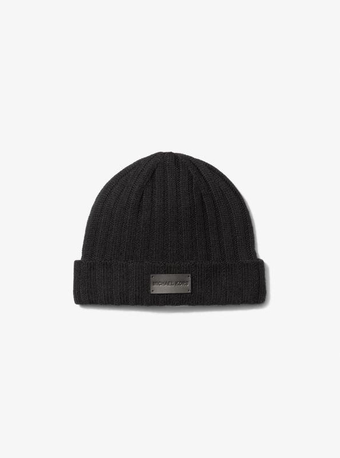 Ribbed Wool Beanie Hat