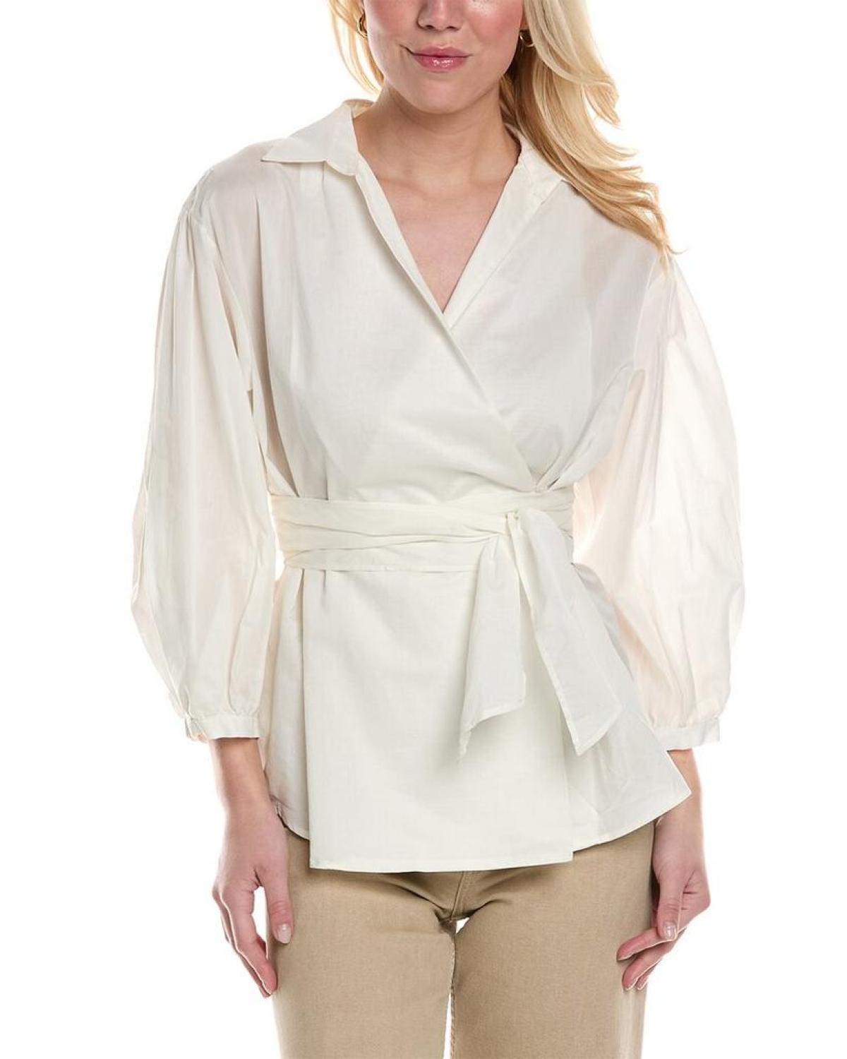 Weekend Max Mara Silver Silk-Blend Shirt