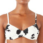 Womens Underwire Printed Bikini Swim top