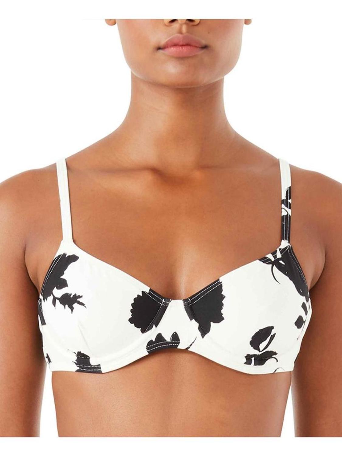 Womens Underwire Printed Bikini Swim top