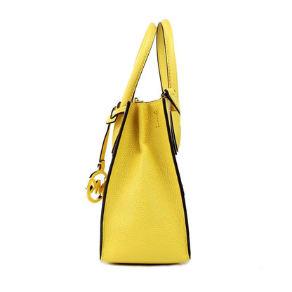 Michael Kors Mercer Medium Daffodil Pebble Leather Messenger Crossbody Bag Women's Purse